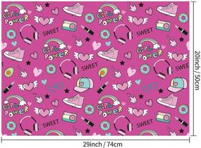img 1 attached to 🎁 CAMKUZON Birthday Wrapping Paper: 12 Sheets of Construction Tools, Dinosaur, Girl Power & Colorful Owls Design - Perfect for Boys, Girls, Kids, Baby Showers & Holidays!
