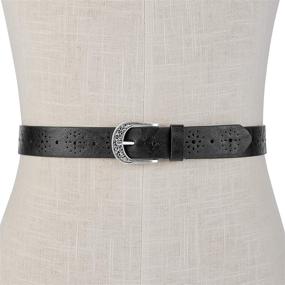 img 2 attached to Women's Floral Perforated PVC Belt by Relic by Fossil