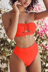 img 2 attached to 👙 Mulisky Strappy Brazilian Swimsuits: Trendy Women's Swimwear in Swimsuits & Cover Ups