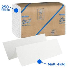 img 2 attached to Scott 01807 Multi-Fold Towels: 100% Recycled, White, 9 1/5x9 2/5 (Case of 16 Packs)