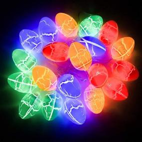 img 3 attached to Easter Egg Decorations: Waterproof LED String Lights with Remote Control - Perfect for Home, Mantel, Tree, Banister, and Party Decorations (Multicolor)