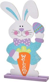 img 3 attached to 🐰 Easter Bunny Gift Boutique: Bunny Decorations for Table Centerpieces, Outdoor Garden, Yard, Lawn and Patio Decor - Spring Bunny Centerpiece Sculptures, Statues, and Figurines Perfect for Home, Parties, and Party Favors