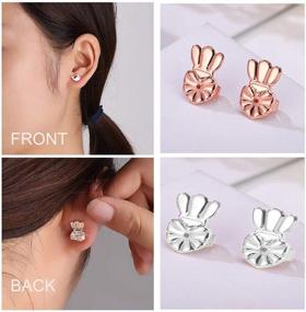 img 3 attached to Earring Hypoallergenic Adjustable Drooping Earrings