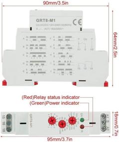 img 3 attached to GRT8-M1 Multifunctional Time Relay with 10 Functions - Efficient Delay Time Control Solution for AC/DC 12V~240V - DIN Rail Mount