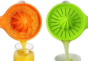 img 3 attached to 🍊 Urban Trend Tango Citrus Juicer: Dual Juicing Heads for Lemons, Limes, Oranges, and Grapefruit - Ergonomic Handle and Non-Slip Base