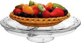 img 3 attached to 🎂 12-Inch Extra Large Cake Stand with Dome Lid - Versatile Serving Platter, Salad Bowl, Punch Bowl, Dessert Platter, Chip & Dip - BPA Free