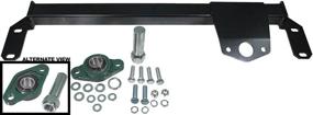 img 2 attached to 🔧 Eliminate Death Wobble with APDTY 133962 Heavy Duty Steering Box Stabilizer Bracket Kit: Includes Grease-able Bearing