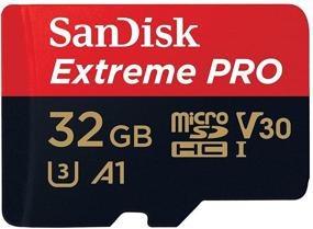 img 3 attached to 💾 SanDisk 32GB Micro SDHC Memory Card Extreme Pro for GoPro Hero 8 Black, Max 360 Action Cam- U3 V30 4K A1 Class 10 (SDSQXCG-032G-GN6MA) Bundle with 1 Everything But Stromboli MicroSD Card Reader