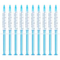 get brighter smiles with ezgo 10 pack teeth whitening gel refills - 22% bleaching gel, no sensitivity, ideal for sensitive tooth whitening, compatible with led light and tray - 10x 3ml logo