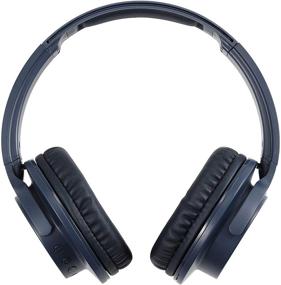 img 2 attached to 🎧 Enhance Your Audio Experience with Audio-Technica ATH-ANC500BTNV QuietPoint Wireless Active Noise-Cancelling Headphones in Navy