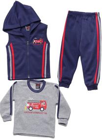 img 4 attached to 👦 Boys' Three Piece Fleece Set from At The Buzzer