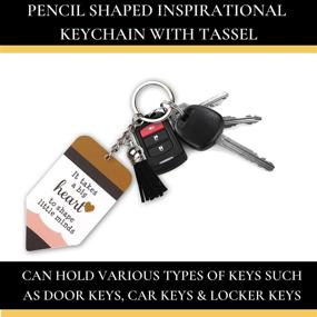 img 2 attached to 🔑 Stylish Stainless Steel Markha Teacher Keychain: Perfect Appreciation Gift