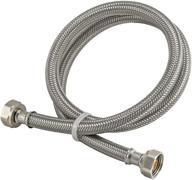 💧 eastman 48022: 60-inch braided stainless steel faucet connector, flexible supply hose for 1/2-inch fip faucets логотип