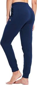 img 2 attached to 👖 Comfortable and Stylish: BALEAF Women's Lightweight Cotton Joggers with Pockets for Casual Lounge, Yoga, and Workouts