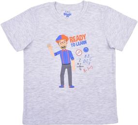 img 3 attached to 👦 Kids Clothing Network: Blippi Crewneck and Raglan Tee Shirt Set for Boys - 3-Piece