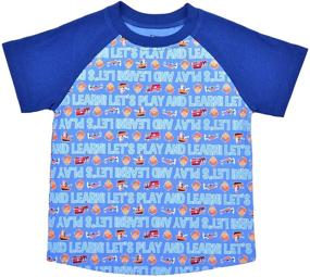 img 1 attached to 👦 Kids Clothing Network: Blippi Crewneck and Raglan Tee Shirt Set for Boys - 3-Piece