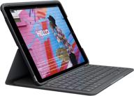 🔋 logitech ipad keyboard case, slim folio with wireless keyboard (graphite) – compatible with 7th, 8th and 9th generation ipads logo