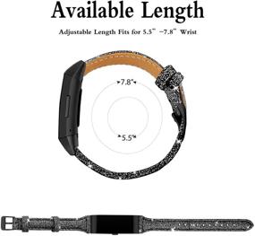 img 1 attached to Hotodeal - Leather Band for Fitbit Charge 4 and Charge 3 Smart Watch | Unisex Wristband