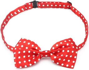 img 1 attached to 🐶 Segarty Adjustable Dog Collar with Bowtie - Pet Neck Bows for Boys, Girls, Puppies, and Cats - Ideal for Holiday Festivals, Parties, Valentine's Day, Photography, and Grooming Bows