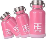 💧 rehydrate pro pink junior kids insulated stainless steel eco-friendly travel hydration flask with flip n sip sports cap - 11.83 oz/350ml logo