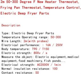 img 2 attached to 50 300 Thermostat Temperature Control Electric