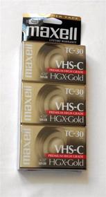 img 2 attached to 📹 Maxell VHS-C TC-30 HGX-Gold Camcorder Videocassette (3pk): Superior Quality for Unmatched Video Recording