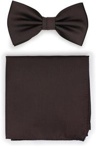 img 4 attached to Bows N Ties Pre Tied Pocket Square Herringbone Men's Accessories for Ties, Cummerbunds & Pocket Squares