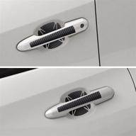 🛡️ защитная накладка заднего бампера из черного карбонового волокна - защита от царапин для двери багажника с улучшенной защитой логотип