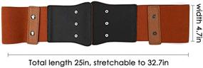 img 1 attached to 💃 Nanxson Women's Elastic Wide Waist Band Corset Obi Belt with Tied Waspie Design PDW0077 - Improved SEO-friendly Product Name