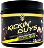 explosive energy & performance kickin' guys pre workout powder - nitric 💥 oxide, bcaa, creatine, l-glutamine, beta alanine, natural caffeine, citrulline, amino - 30 servings logo