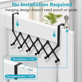 img 3 attached to 🧰 Overdoor Hooks Organizer Hanger