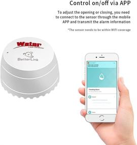 img 3 attached to 🌊 Enhanced BetterLink WiFi Smart Water Leak Sensor with App Alert and Alarm - Ideal for Basements, Kitchens, Laundries, Bathrooms, and Aquariums