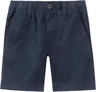 nautica boys' toddler twill short: perfect school uniform flat front option logo