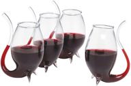 🍷 oenophilia porto sippers: hand-blown, 2.75oz, small glasses - set of 4 logo