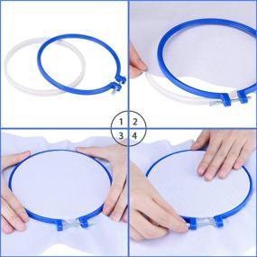 img 1 attached to 🔖 Budget-Friendly ZHAOER 6 Inch Plastic Embroidery Hoops: Wholesale in Bulk