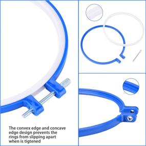 img 2 attached to 🔖 Budget-Friendly ZHAOER 6 Inch Plastic Embroidery Hoops: Wholesale in Bulk