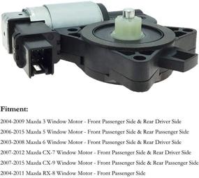 img 3 attached to 🔌 Силовой подъемник окна Syconeer: замена по OE для Mazda 3 5 6 CX-7 CX-9 RX-8 - G22C5858XF GJ6A5858XC D01G5858XB