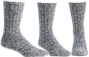 img 2 attached to 3 Pairs of Ballston Unisex Merino Wool House Socks / Ragg Socks for Men and Women