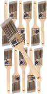 🖌️ premium 12-pk 2-inch angle brush set for professional painters and homeowners – ideal paintbrushes for cabinet, deck, fence, interior, exterior & commercial painting – enhance wall/trim house paint логотип