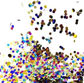 img 1 attached to Multicolor Sparkling Confetti Metallic Decoration
