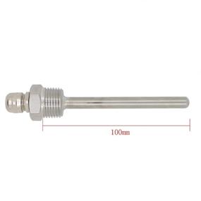 img 3 attached to 🍺 Premium Stainless Steel 304 1/2 Inch Brewing Thermowell with Cap for Homebrew Beer Fermenter - Sizes: 30mm, 50mm, 100mm, 150mm, 200mm, 300mm, 400mm, 500mm (100mm)