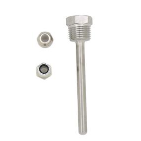 img 1 attached to 🍺 Premium Stainless Steel 304 1/2 Inch Brewing Thermowell with Cap for Homebrew Beer Fermenter - Sizes: 30mm, 50mm, 100mm, 150mm, 200mm, 300mm, 400mm, 500mm (100mm)