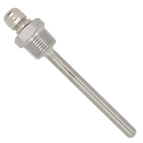 img 4 attached to 🍺 Premium Stainless Steel 304 1/2 Inch Brewing Thermowell with Cap for Homebrew Beer Fermenter - Sizes: 30mm, 50mm, 100mm, 150mm, 200mm, 300mm, 400mm, 500mm (100mm)