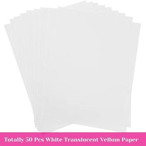 img 3 attached to 📄 Cridoz Vellum Paper - 50 Sheets of 8.5 x 11 Inches Transparent Clear Paper for Printing, Sketching, Tracing, Drawing & Animation