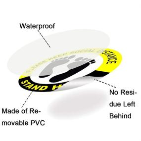 img 3 attached to Distancing Non Slip Distance Reminder Removable