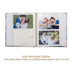 img 1 attached to Edian 4x6 Inches Family Child Baby Photo Album - Holds 200 Photos - Preserve Cherished Memories