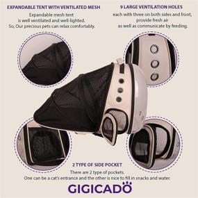 img 1 attached to GIGICADO Waterproof Expandable Backpack Airline Approved