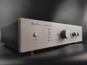 img 1 attached to 🔊 SoundArtist SA-200IA: 200W+200W Integrated Stereo Amplifier with Remote Control in Silver - HiFi Powerhouse!