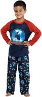 🚂 the polar express train big kids raglan pajama set: cozy comfort for older children logo