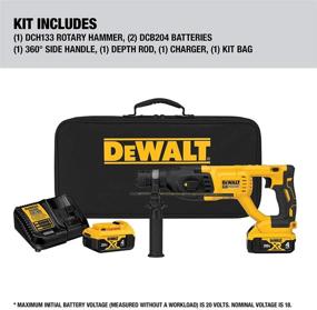 img 2 attached to 💪 Мощный бесщеточный ручной ротор DEWALT DCH133M2: идеальный ротационный инструмент для легкой и эффективной работы